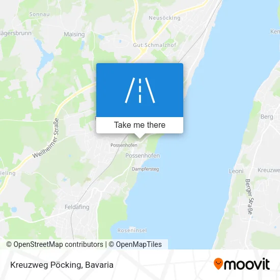 Карта Kreuzweg Pöcking