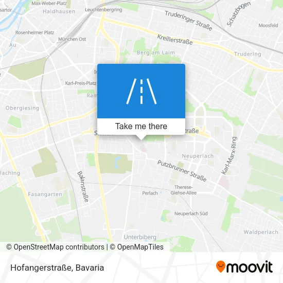Карта Hofangerstraße