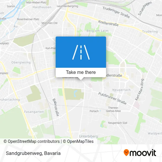 Sandgrubenweg map