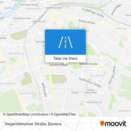 Карта Siegertsbrunner Straße