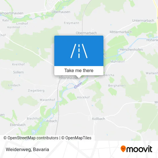 Карта Weidenweg