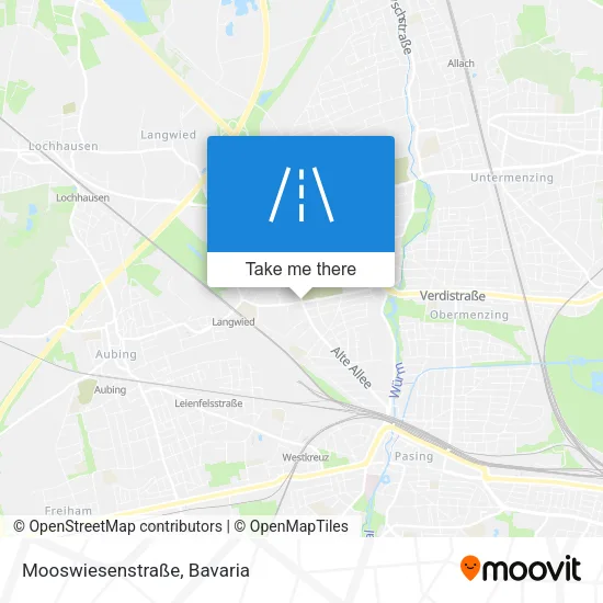 Карта Mooswiesenstraße