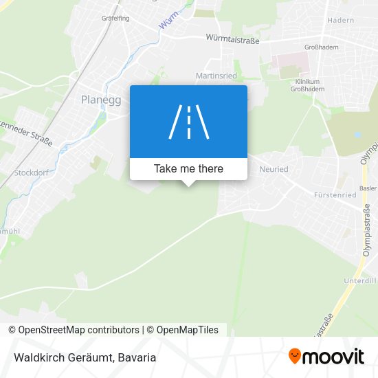 Waldkirch Geräumt map