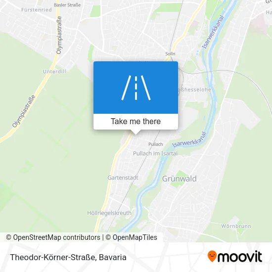 Карта Theodor-Körner-Straße