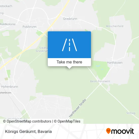 Карта Königs Geräumt