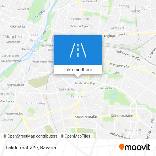 Lalidererstraße map