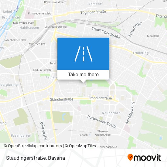 Карта Staudingerstraße