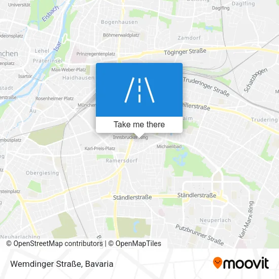 Карта Wemdinger Straße