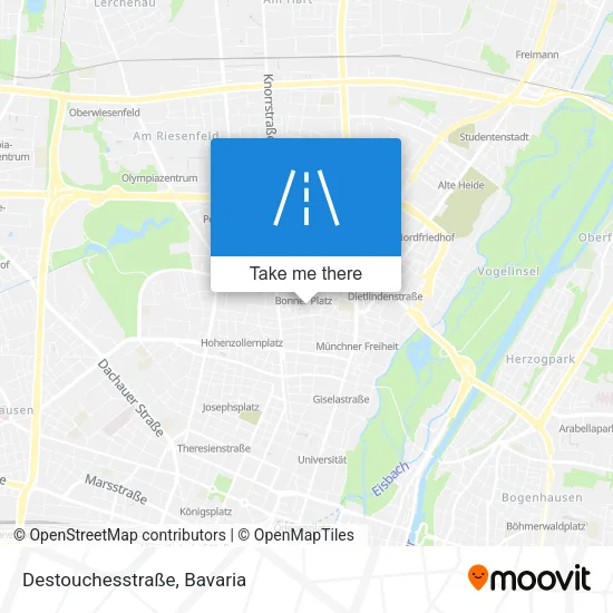 Карта Destouchesstraße