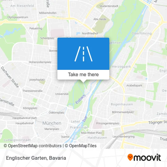 Карта Englischer Garten