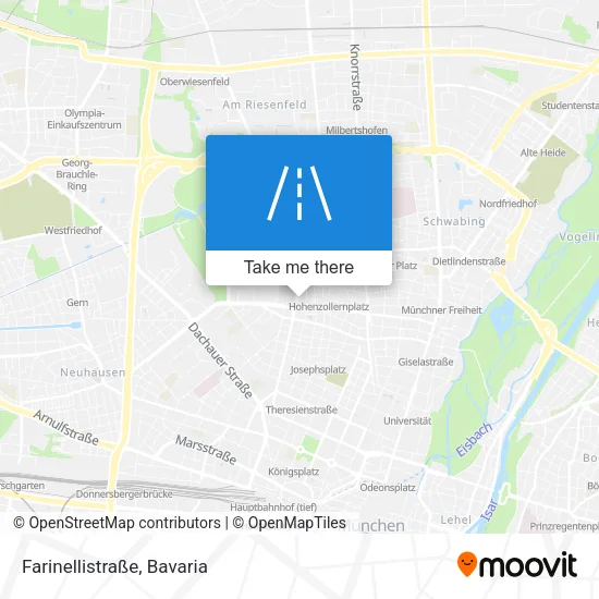 Карта Farinellistraße