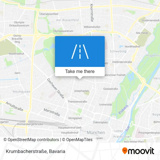 Карта Krumbacherstraße