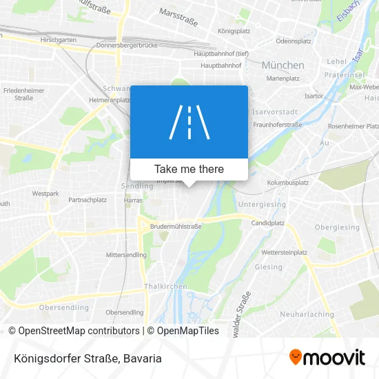 Карта Königsdorfer Straße