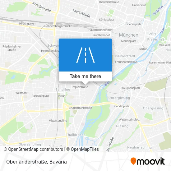 Карта Oberländerstraße