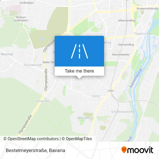 Карта Bestelmeyerstraße
