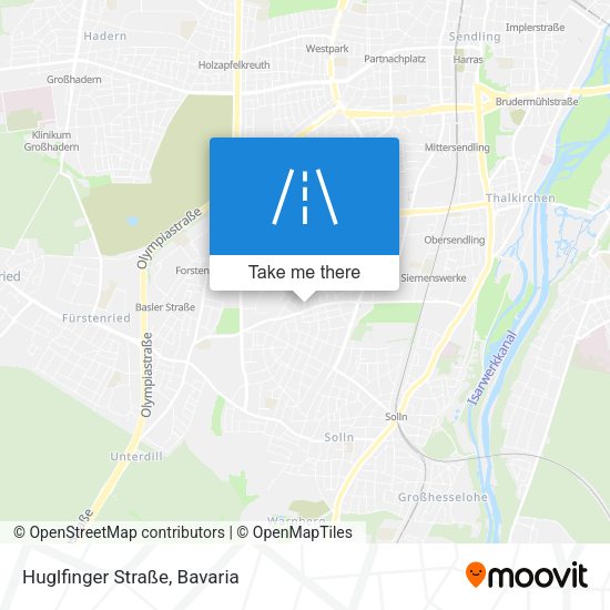 Huglfinger Straße map