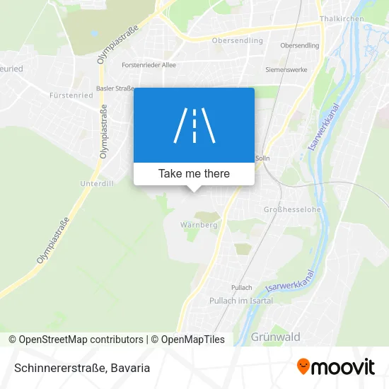 Карта Schinnererstraße