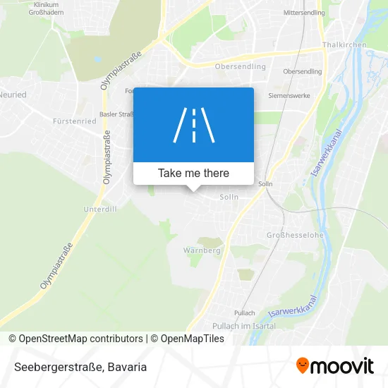 Карта Seebergerstraße