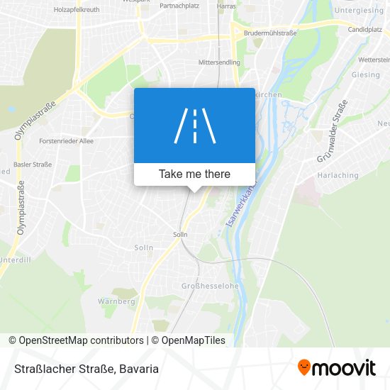 Straßlacher Straße map
