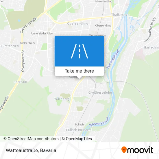 Карта Watteaustraße