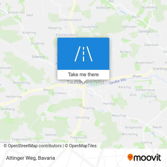 Карта Attinger Weg