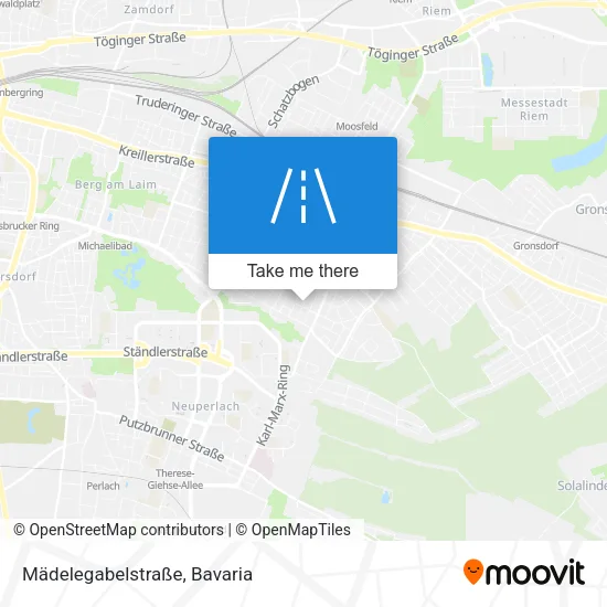 Карта Mädelegabelstraße