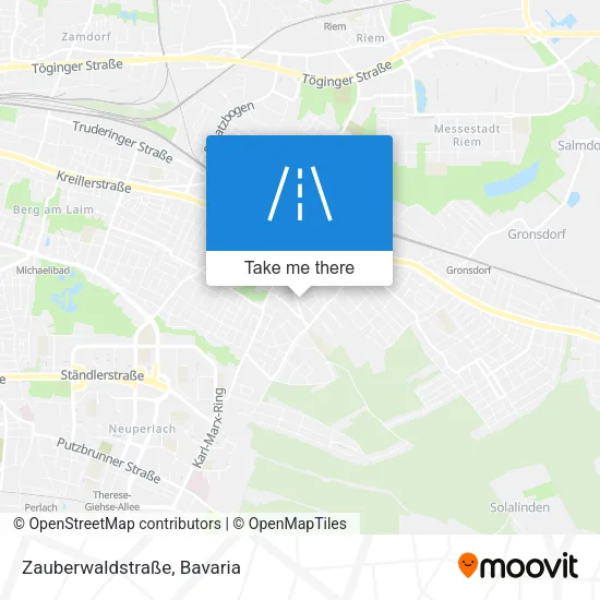 Карта Zauberwaldstraße