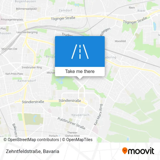 Zehntfeldstraße map