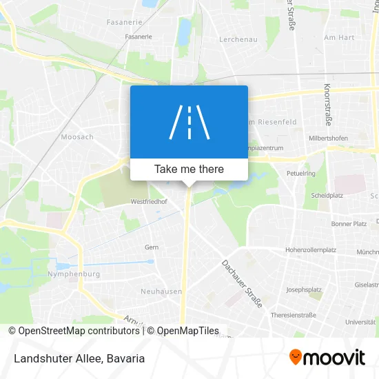 Landshuter Allee map
