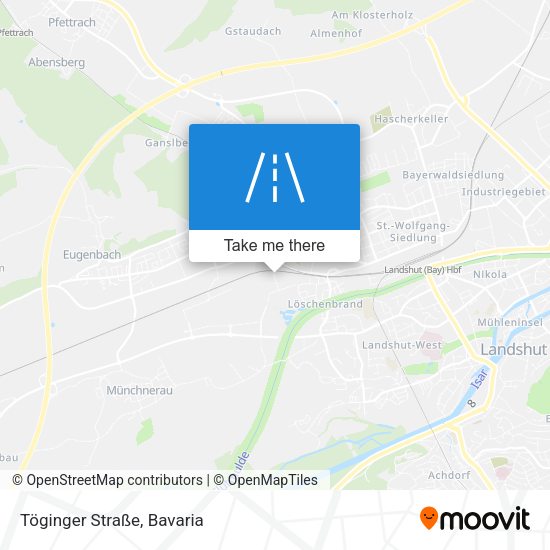 Töginger Straße map
