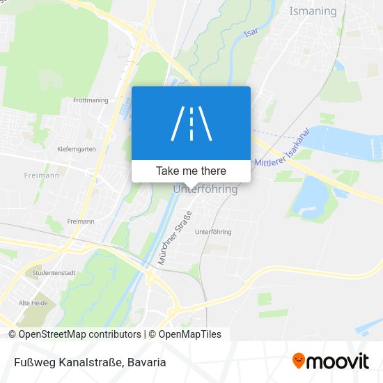 Fußweg Kanalstraße map
