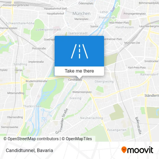Карта Candidtunnel