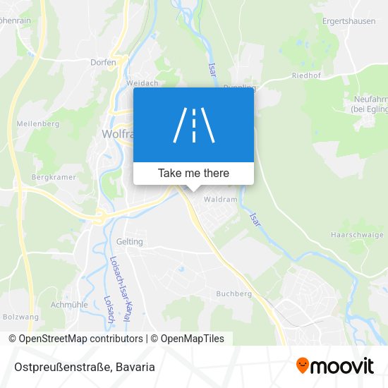 Ostpreußenstraße map