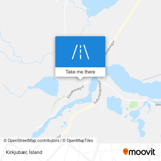 Kirkjubær map
