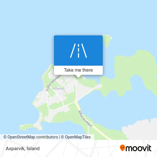 Asparvík map