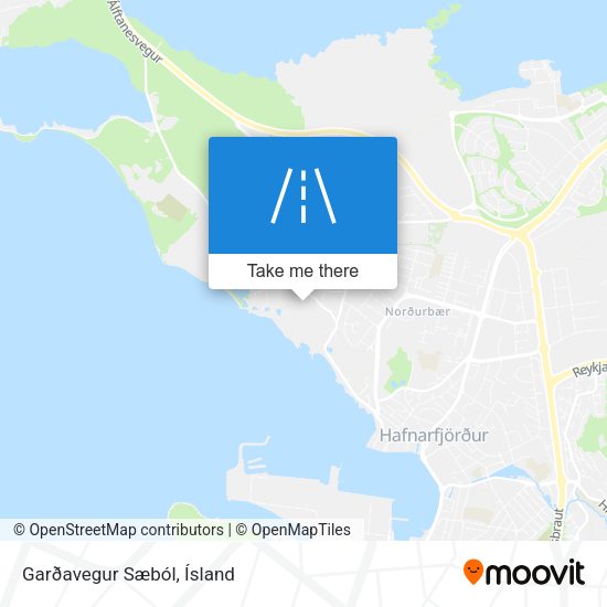 Garðavegur Sæból map