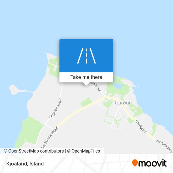 Kjóaland map