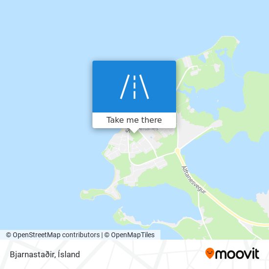 Bjarnastaðir map