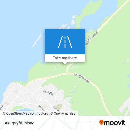 Akurprýði map
