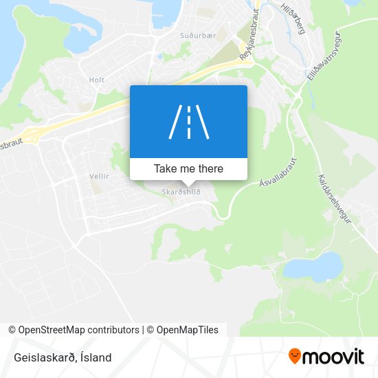 Geislaskarð map