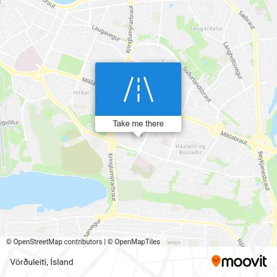Vörðuleiti map