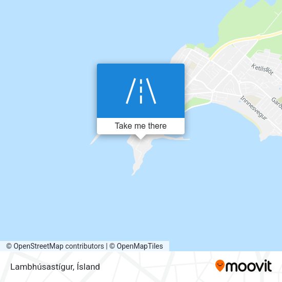 Lambhúsastígur map