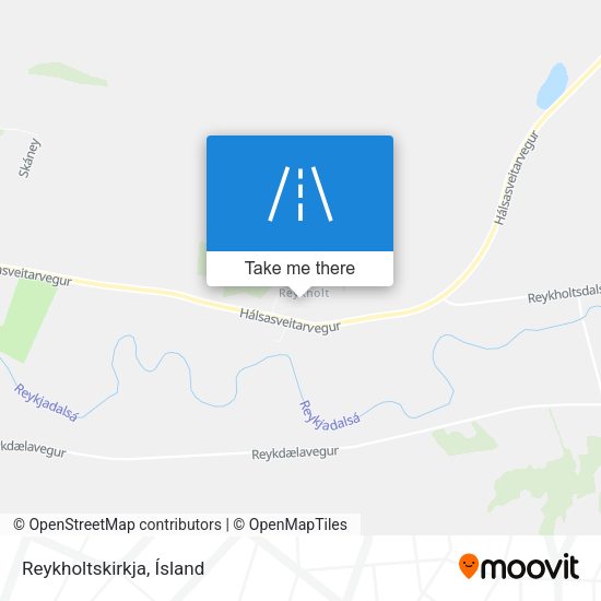 Reykholtskirkja map
