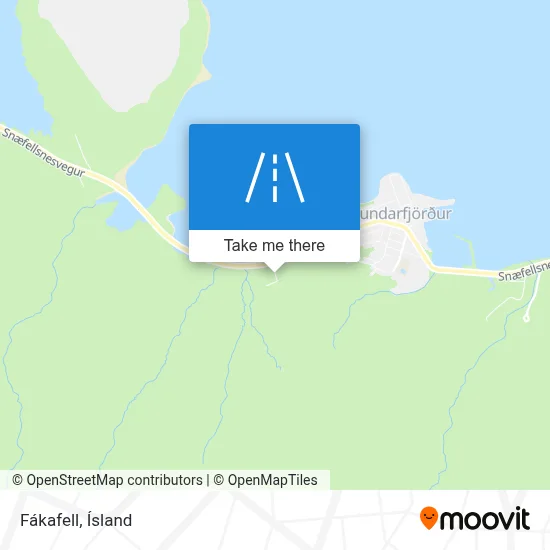 Fákafell map