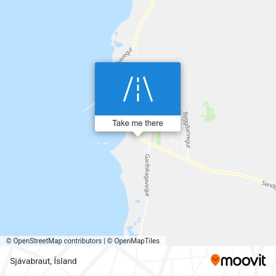 Sjávabraut map