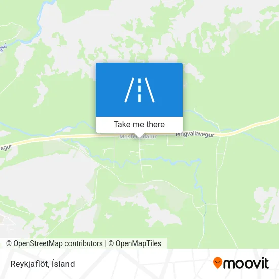 Reykjaflöt map