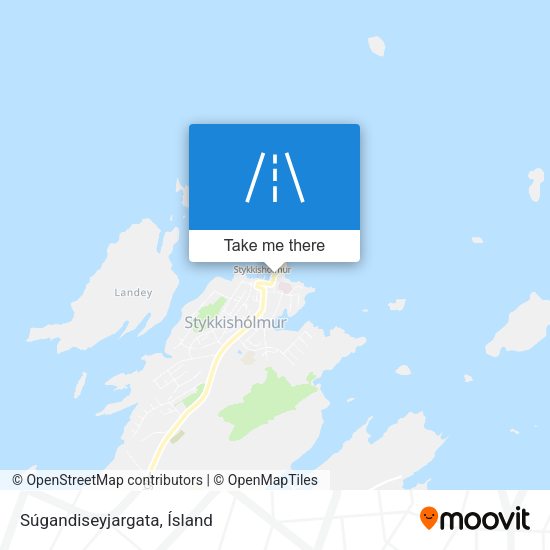 Súgandiseyjargata map