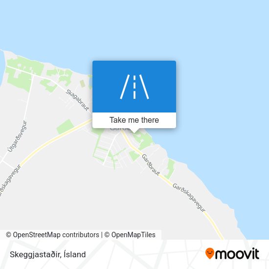 Skeggjastaðir map