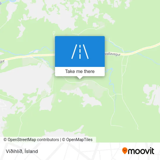Víðihlíð map