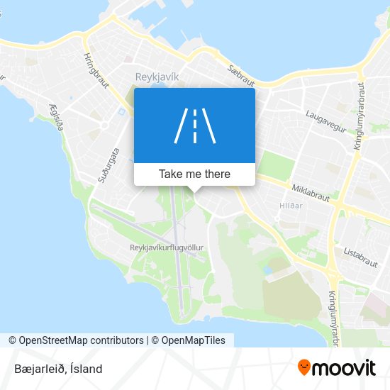 Bæjarleið map